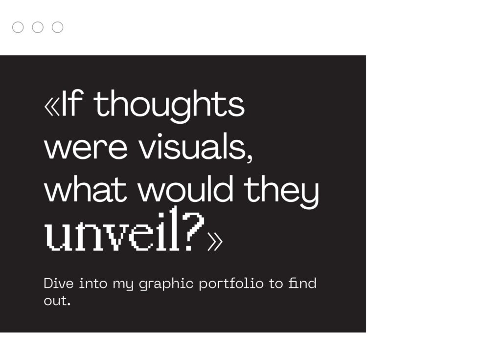 if thoughts were visuals